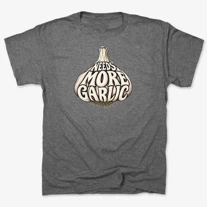 Needs More Garlic-Men's T-Shirt-Charcoal Heather