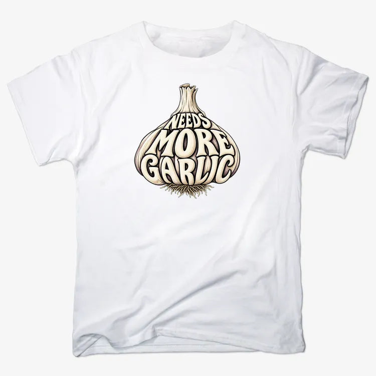 Needs More Garlic-Men's T-Shirt-White