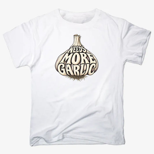 Needs More Garlic-Men's T-Shirt-White