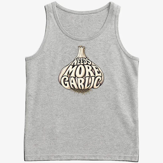 Needs More Garlic-Men's Tank Top-Gray Heather