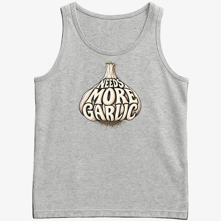Needs More Garlic-Men's Tank Top-Gray Heather