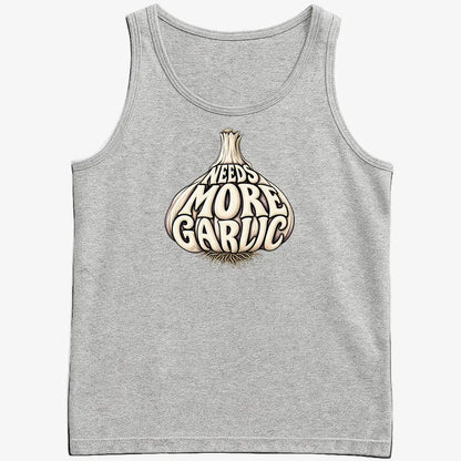 Needs More Garlic-Men's Tank Top-Gray Heather