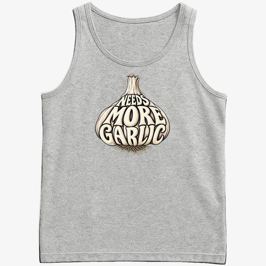 Needs More Garlic-Men's Tank Top-Gray Heather