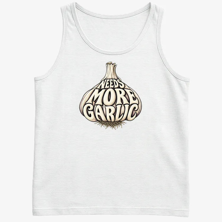 Needs More Garlic-Men's Tank Top-White