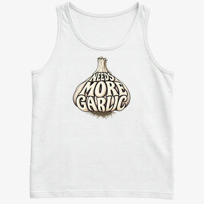 Needs More Garlic-Men's Tank Top-White