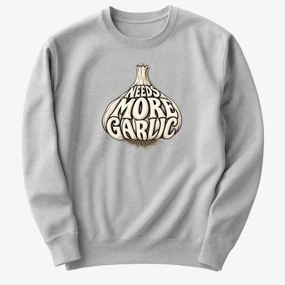 Needs More Garlic-Sweater-Gray Heather