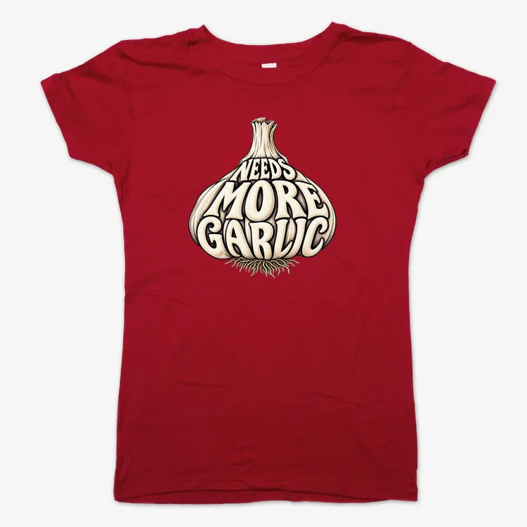 Needs More Garlic-Women's T-Shirt-Deep Red