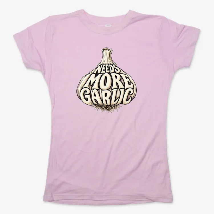 Needs More Garlic-Women's T-Shirt-Soft Pink