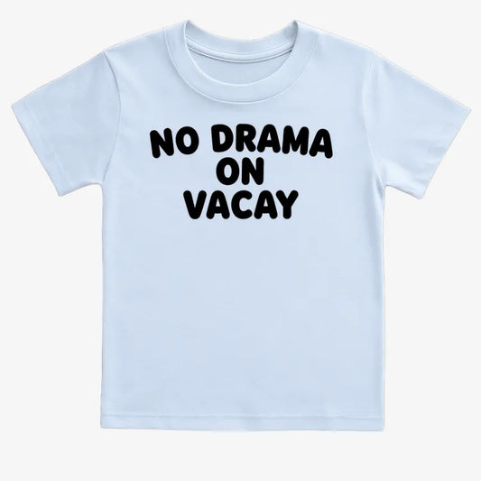 No Drama On Vacay-Kids T-Shirt-Blue