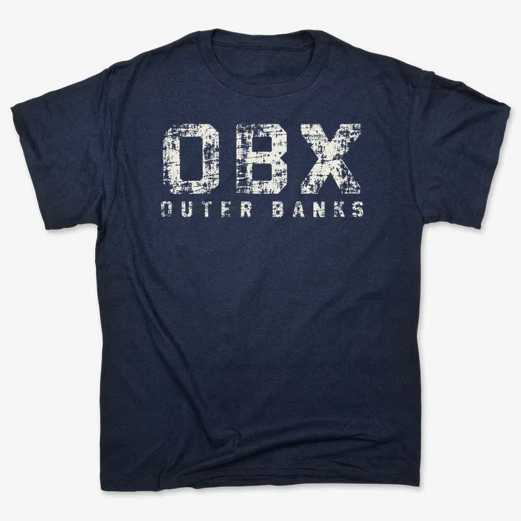 OBX Outer Banks-Unisex Heavyweight T-Shirt-Navy Blue