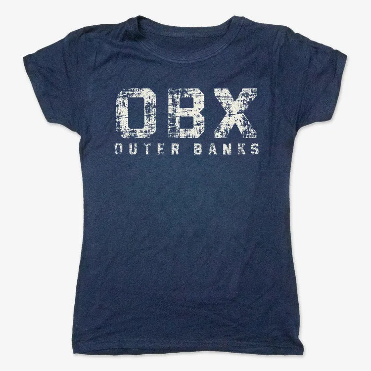 OBX Outer Banks-Women's T-Shirt-True Navy