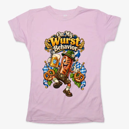 On My Wurst Behavior-Women's T-Shirt-Soft Pink