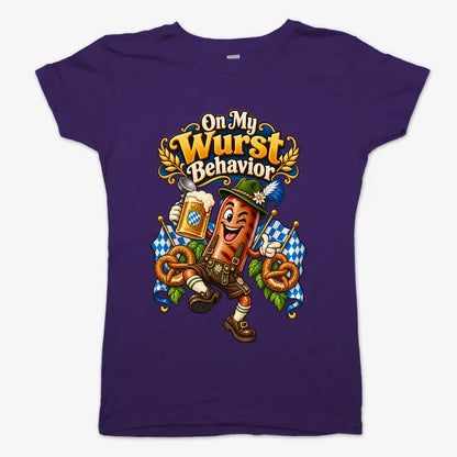 On My Wurst Behavior-Women's T-Shirt-Violet