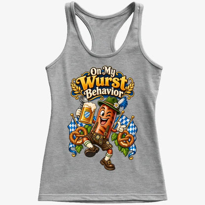 On My Wurst Behavior-Women's Tank Top-Gray Granite