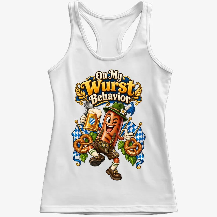 On My Wurst Behavior-Women's Tank Top-Snow