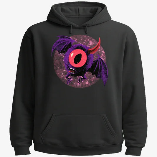 One Eye One Horned Flying Purple People Eater-Hoodie-Black