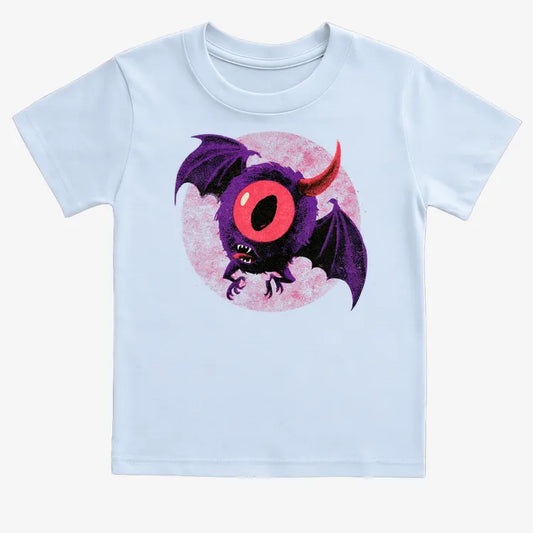 One Eye One Horned Flying Purple People Eater-Kids T-Shirt-Blue