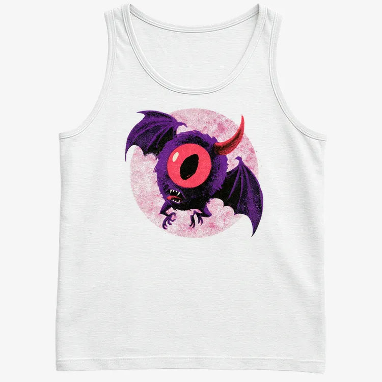 One Eye One Horned Flying Purple People Eater-Men's Tank Top-White