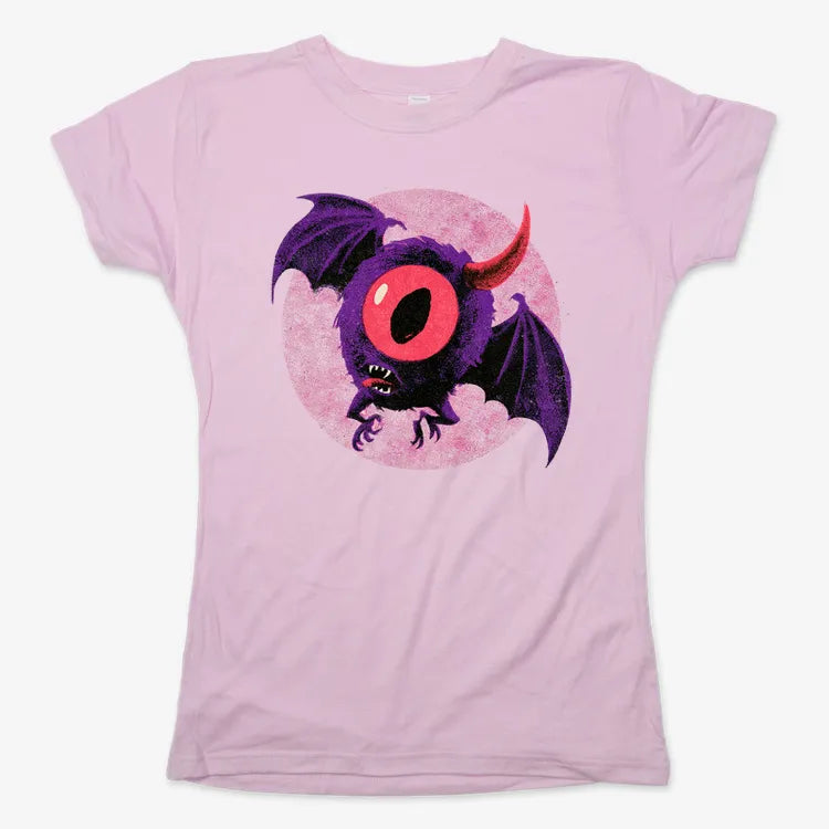 One Eye One Horned Flying Purple People Eater-Women's T-Shirt-Soft Pink