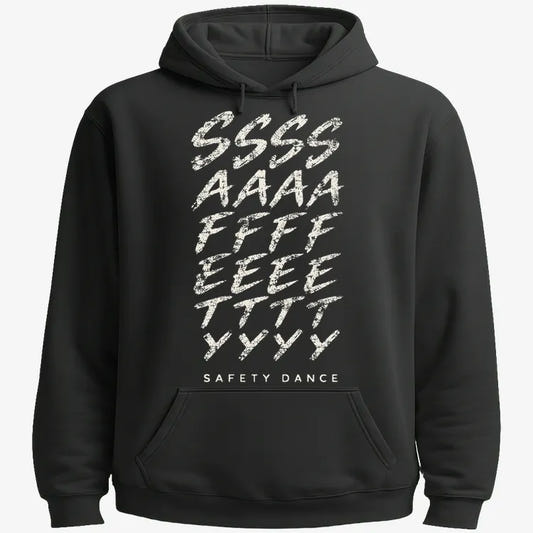 Phonetic Safety Dance-Hoodie-Black