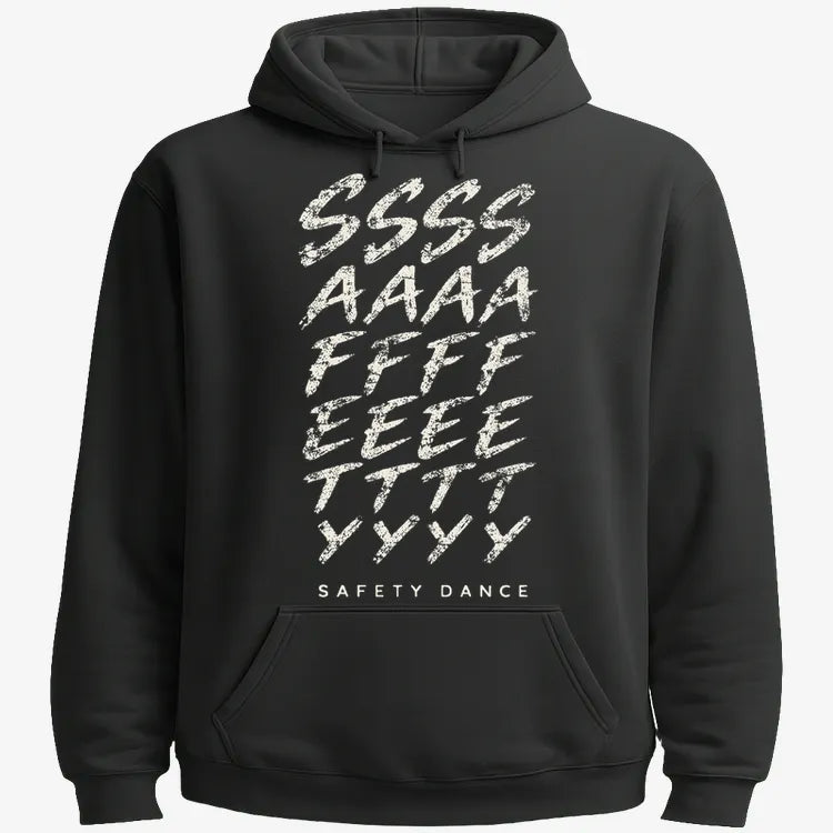 Phonetic Safety Dance-Hoodie-Black