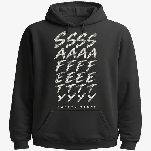 Phonetic Safety Dance-Hoodie-Black
