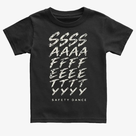 Phonetic Safety Dance-Kids T-Shirt-Black