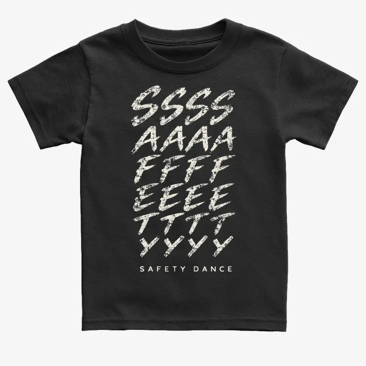 Phonetic Safety Dance-Kids T-Shirt-Black