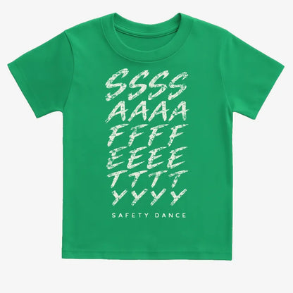 Phonetic Safety Dance-Kids T-Shirt-Green