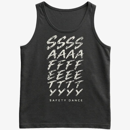 Phonetic Safety Dance-Men's Tank Top-Black