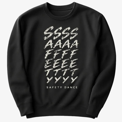 Phonetic Safety Dance-Sweatshirt-Black