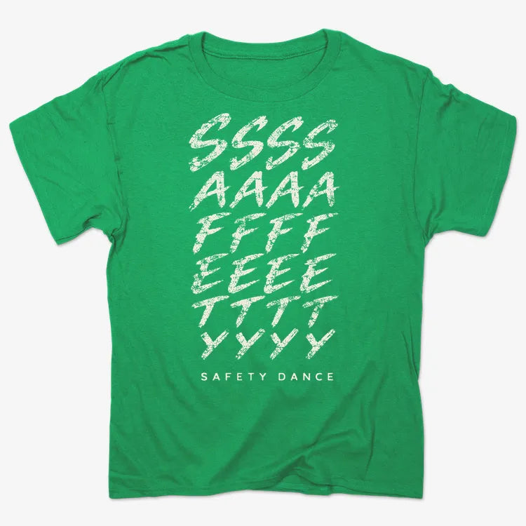 Phonetic Safety Dance-Unisex Heavyweight T-Shirt-Kelly Green Herather