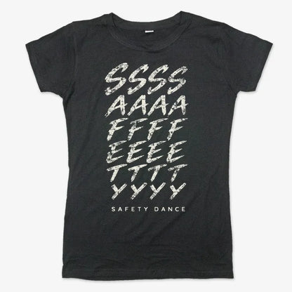 Phonetic Safety Dance-Women's T-Shirt-Midnight