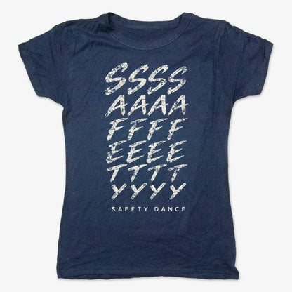 Phonetic Safety Dance-Women's T-Shirt-True Navy