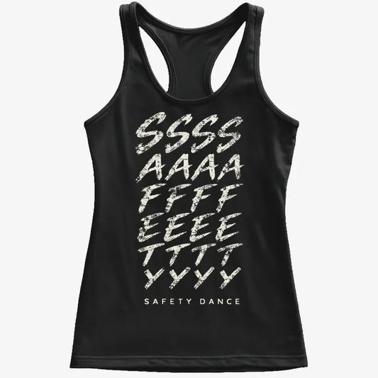 Phonetic Safety Dance-Women's Tank Top-Midnight