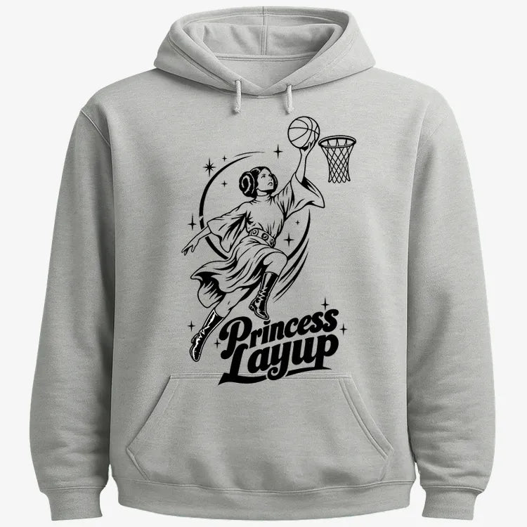 Princess Layup-Hoodie-Gray Heather