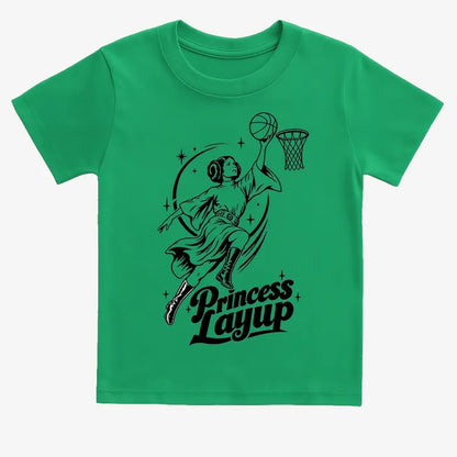 Princess Layup-Kids T-Shirt-Green