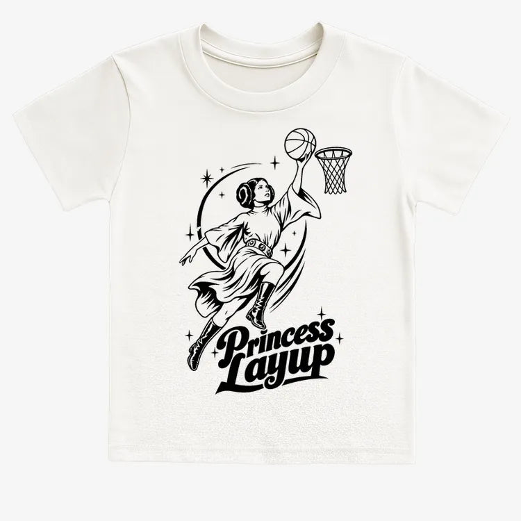 Princess Layup-Kids T-Shirt-White