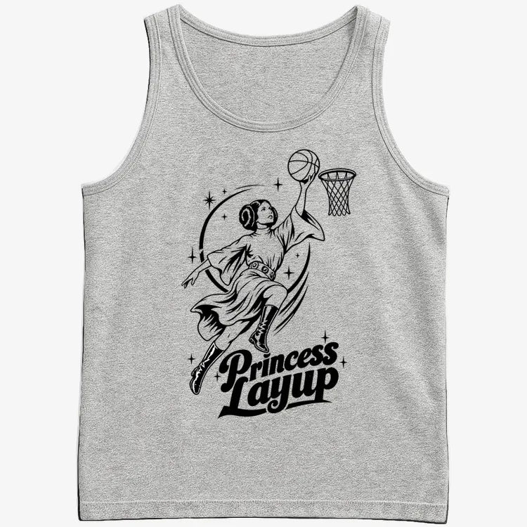 Princess Layup-Men's Tank Top-Gray Heather