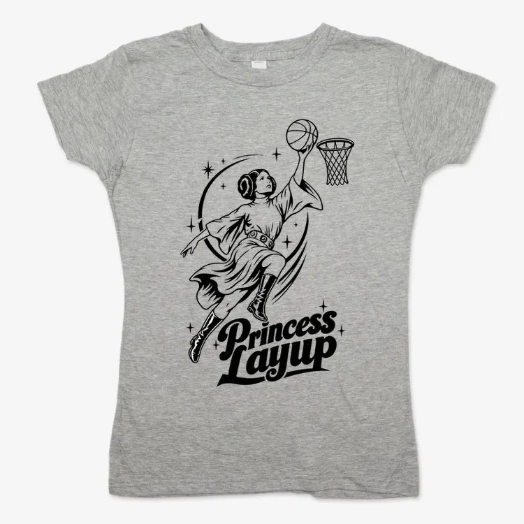 Princess Layup-Women's T-Shirt-Gray Granite