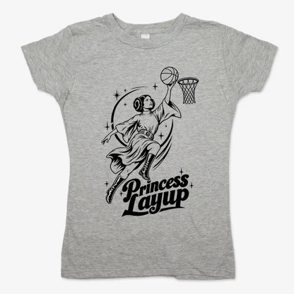 Princess Layup-Women's T-Shirt-Gray Granite