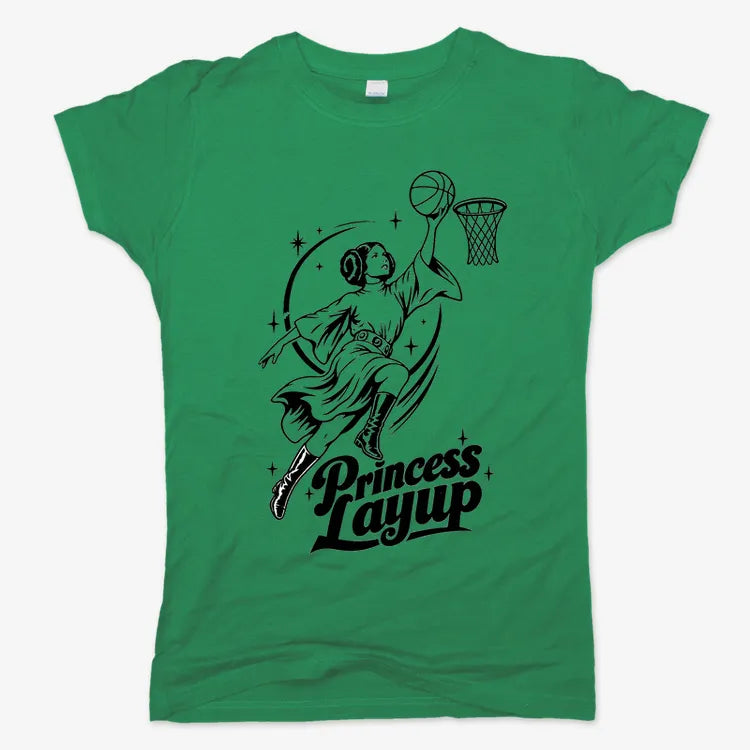 Princess Layup-Women's T-Shirt-Lucky Green