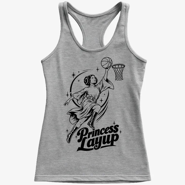 Princess Layup-Women's Tank Top-Gray Granite