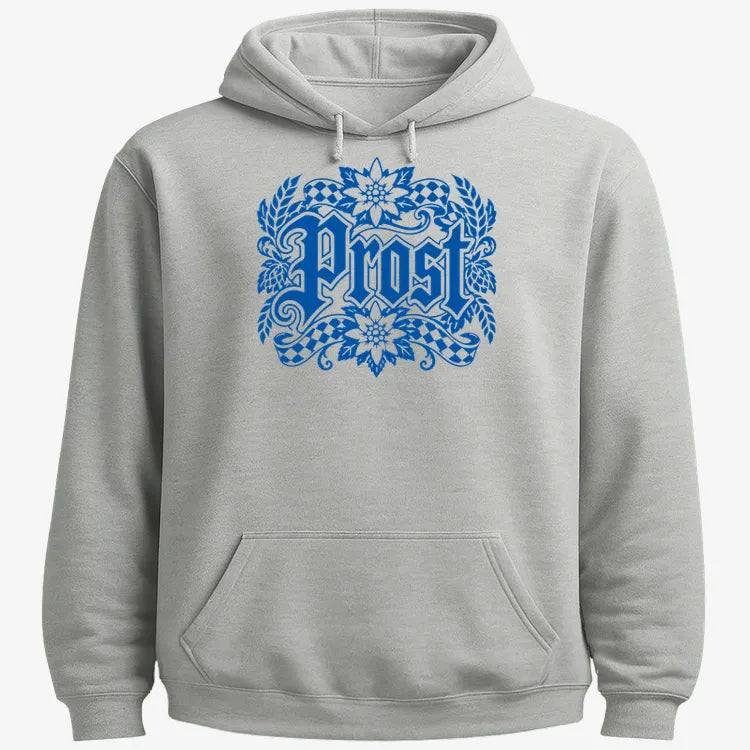 Prost Bavarian Graphic-Hoodie-Gray Heather