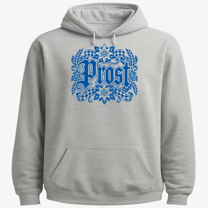 Prost Bavarian Graphic-Hoodie-Gray Heather