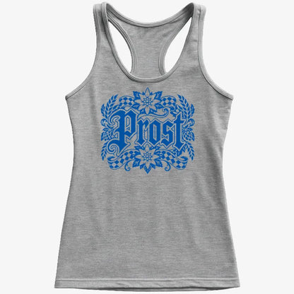 Prost Bavarian Graphic-Women's Tank Top-Gray Granite