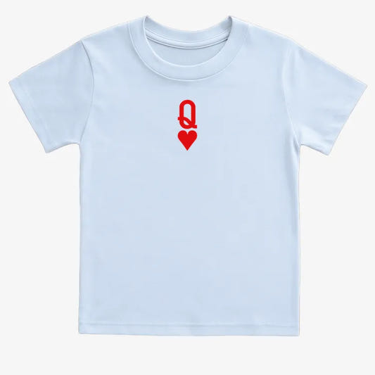 Queen of Hearts-Kids T-Shirt-Blue