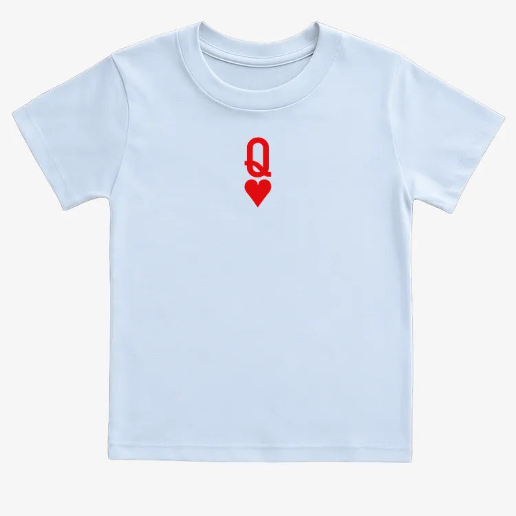 Queen of Hearts-Kids T-Shirt-Blue