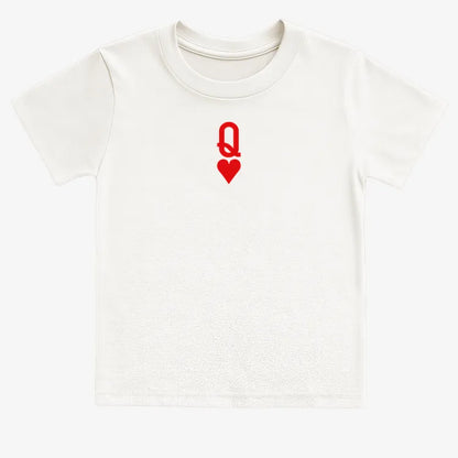 Queen of Hearts-Kids T-Shirt-White