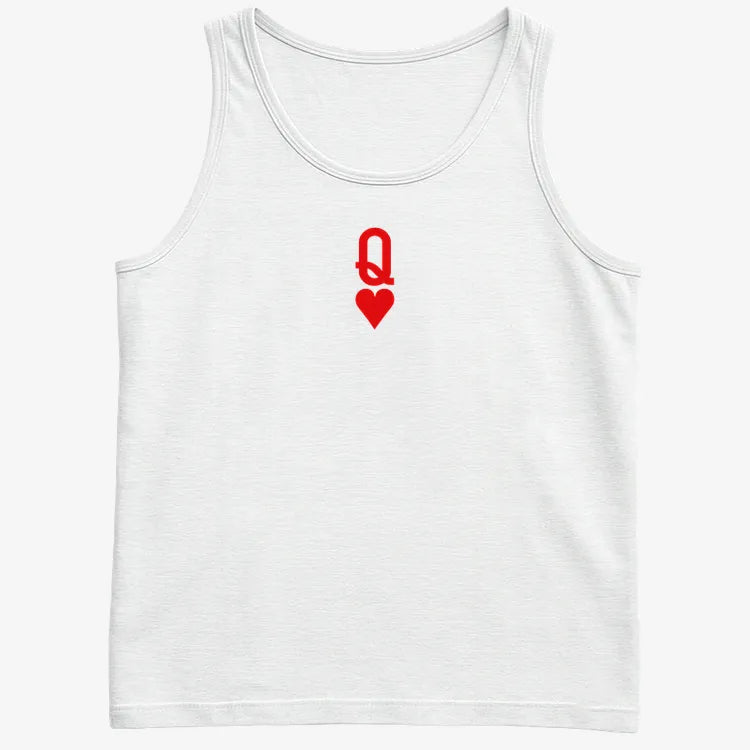 Queen of Hearts-Men's Tank Top-White